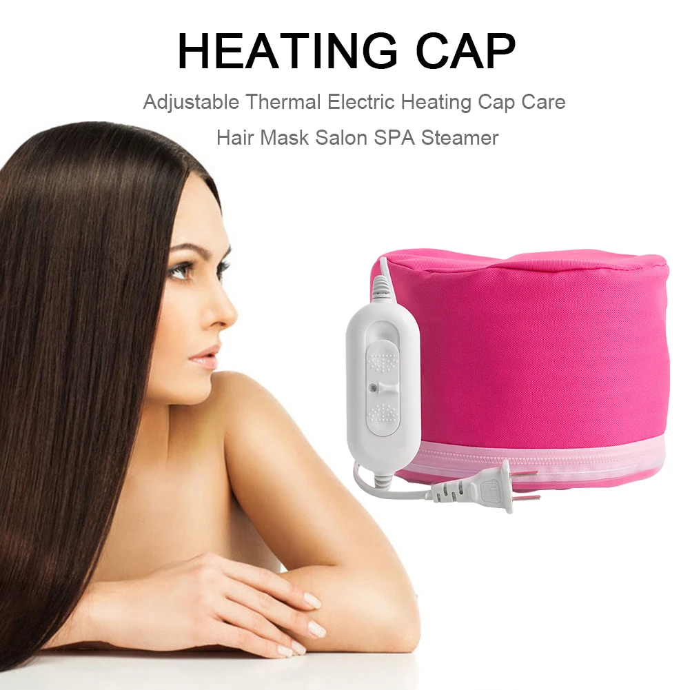 Hair Steamer Cap Hair Heat Treatment Cap with 3 Level Temperature Control 220V with Intelligent Protection for Spa Home Use
