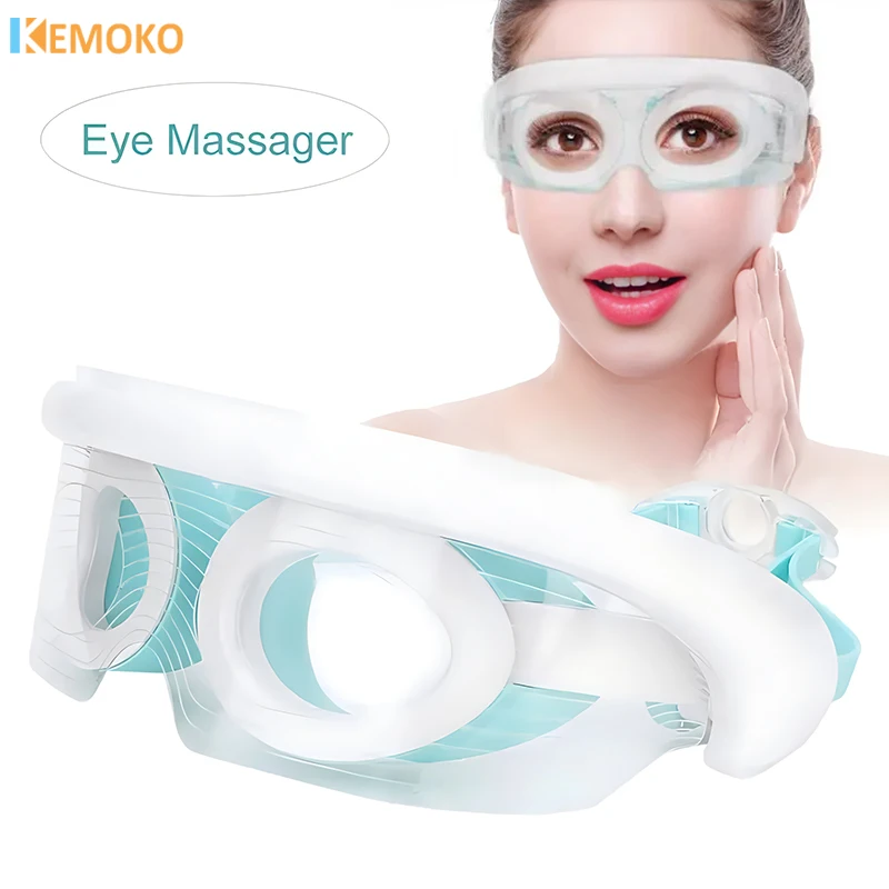 Eye Massager LED Photon Therapy Anti Aging Eye Tighten Hot Compress Vibration Massager Beauty Device Relaxing Muscle Blindfold