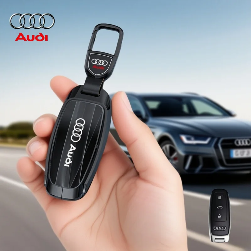 Car Zinc Alloy Key Case Car Key Chain Metal Key Shell for Audi S Line ...