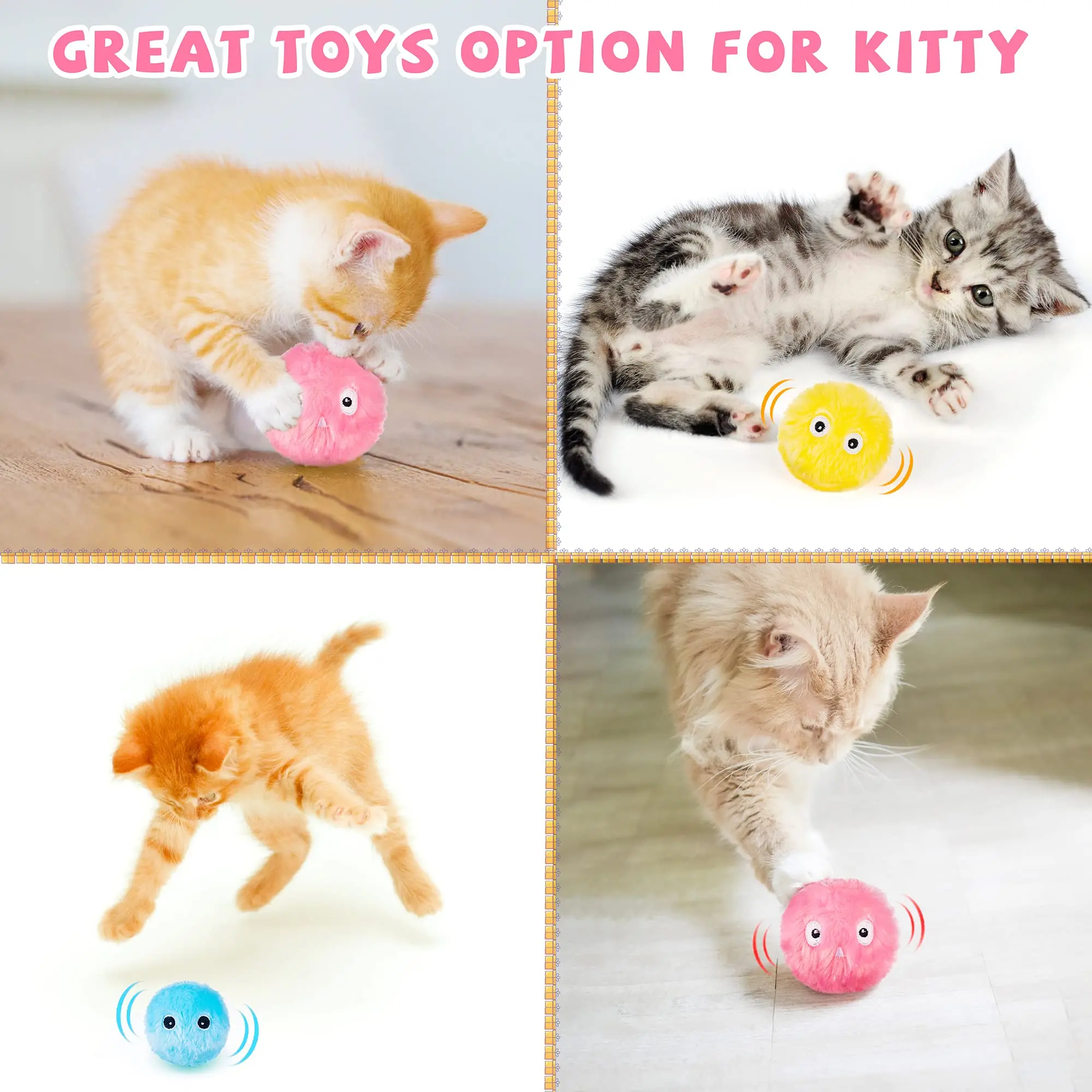 Tanio Inteligentne zabawki dla kota interaktywna piłka kocimiętka zabawka szkoleniowa dla kota sklep