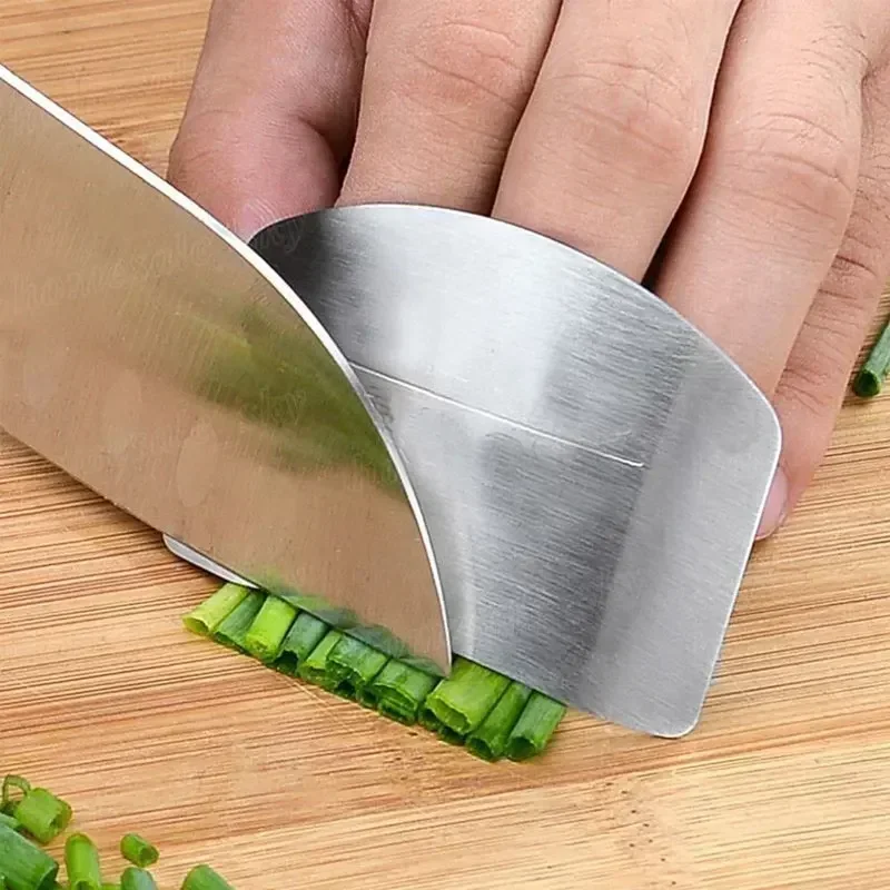 1~3PCS New Stainless Steel Finger Protector Cut-resistant Finger Shield Safety Vegetable Cutting Gloves Kitchen Gadgets