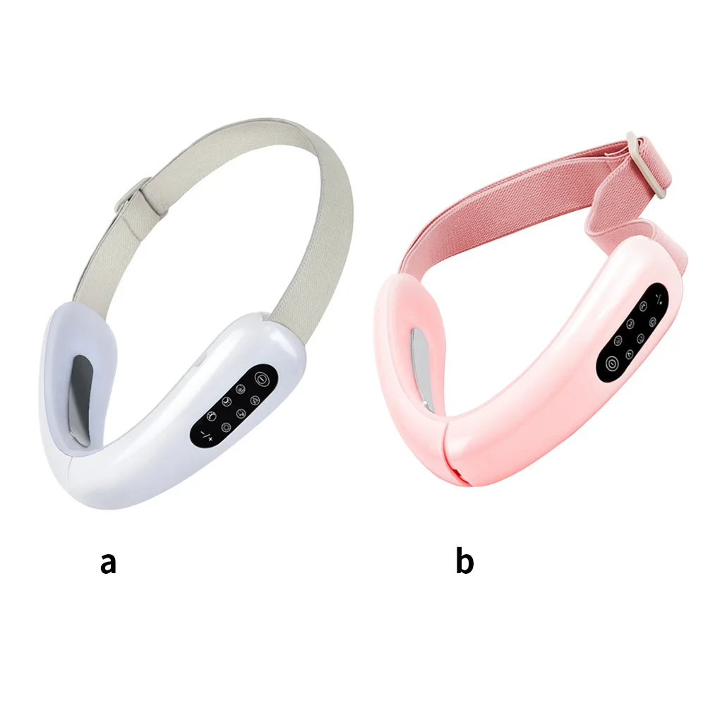 

Face Massager V Line Vibrating Chin Massager Facial Lifting Device Foldable Massaging Tool White
