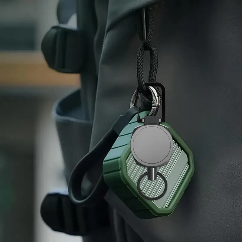 Heavy-Duty-Retractable-Keychain-Badge-Holder-Carabiner-Key-Holder-Belt ...
