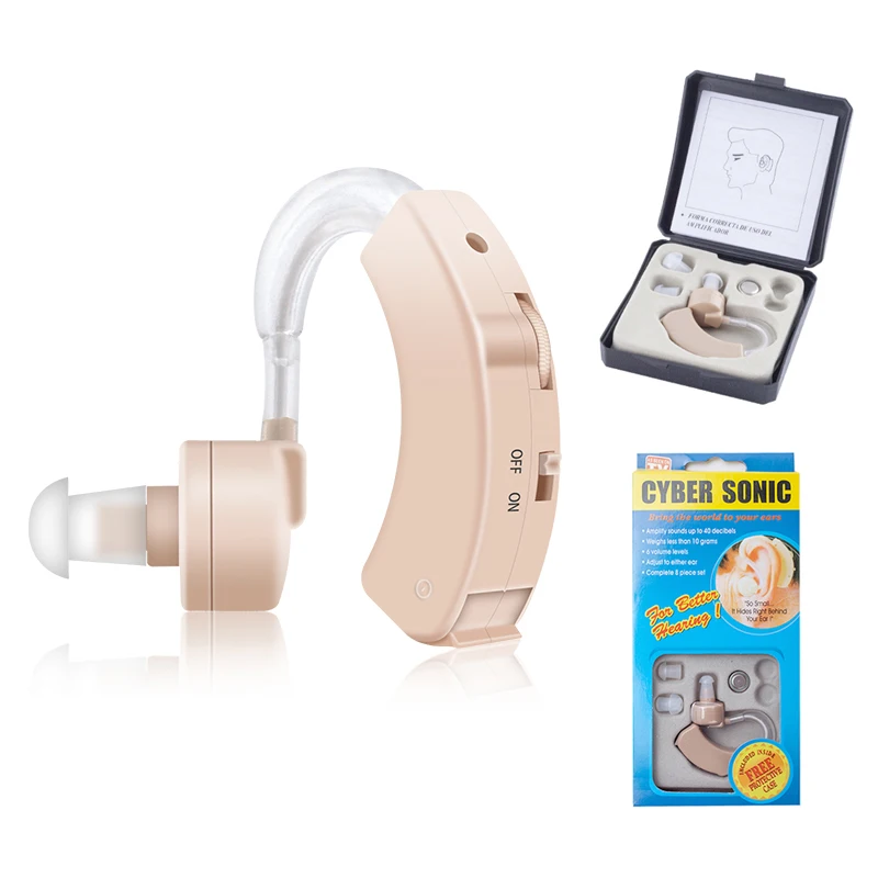 BTE Hearing Aid Ear for Deafness Sound Amplifier Adjustable Hearing Aids Portable Super Ear Hearing Amplifier for the Elderly