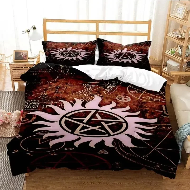 Supernatural 3D Printed Duvet Cover Set Twin Full Queen King Size Bedding Set Bed Linens Comforter Bedding Sets