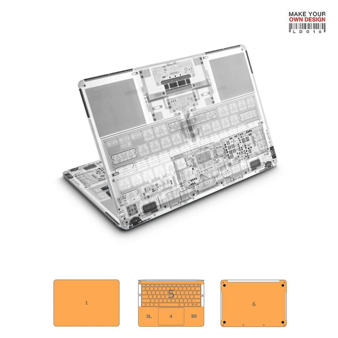 Colorful skin sticker for Macbook AIR 13.6 M2 M3 Full Cover Wray Sticker skin screen protector