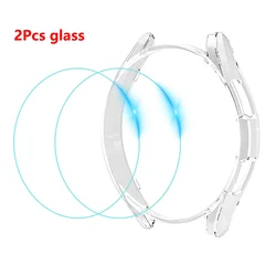 Waterproof Glass Screen Protector & PC Bumper Cover Set for Watch 6 Classic 43mm (Transparent)