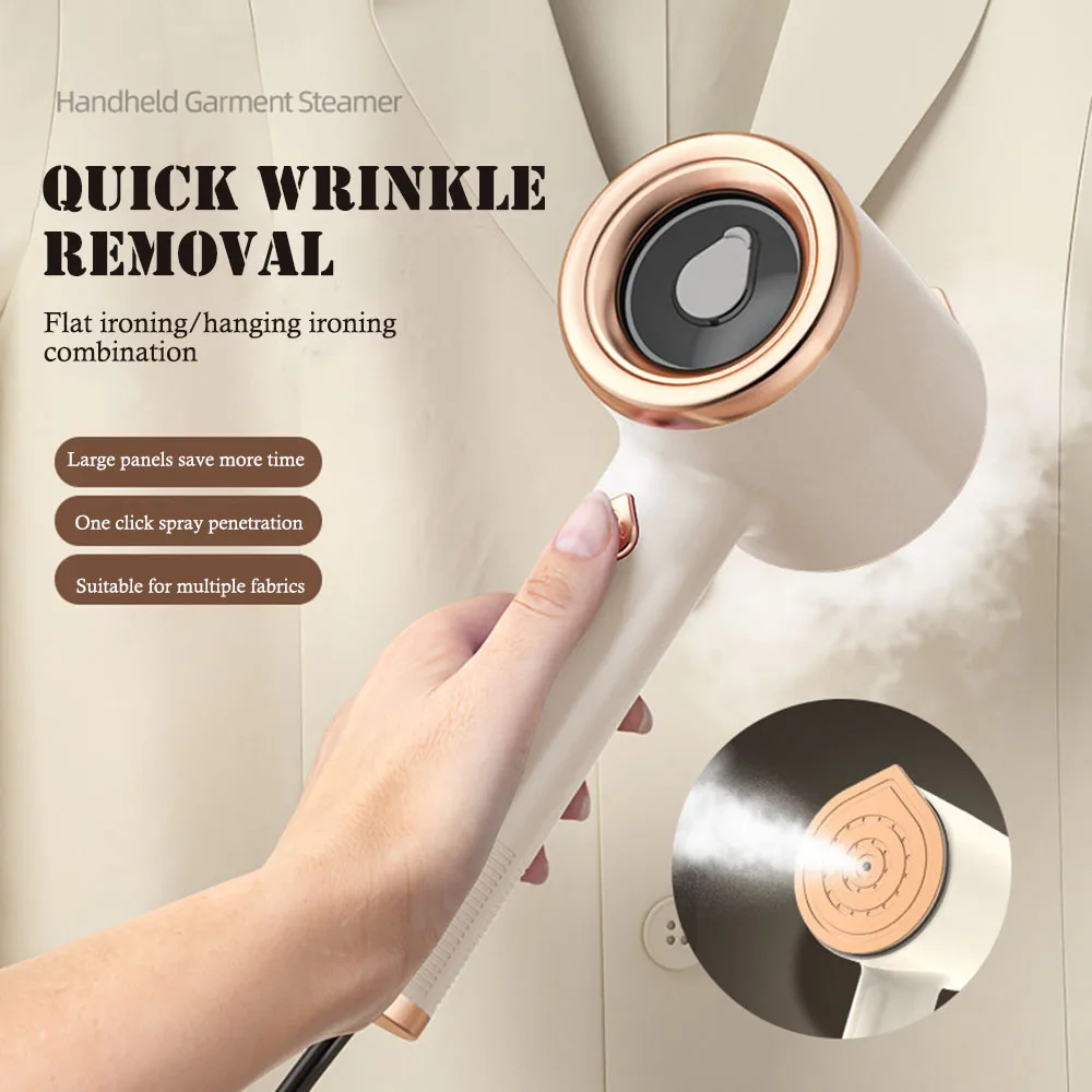 Handheld Steamer Iron for Clothes Dry & Wet Ironing Machine Garment Steamer Portable Travel Fabric Wrinkle Remover Fast Heating