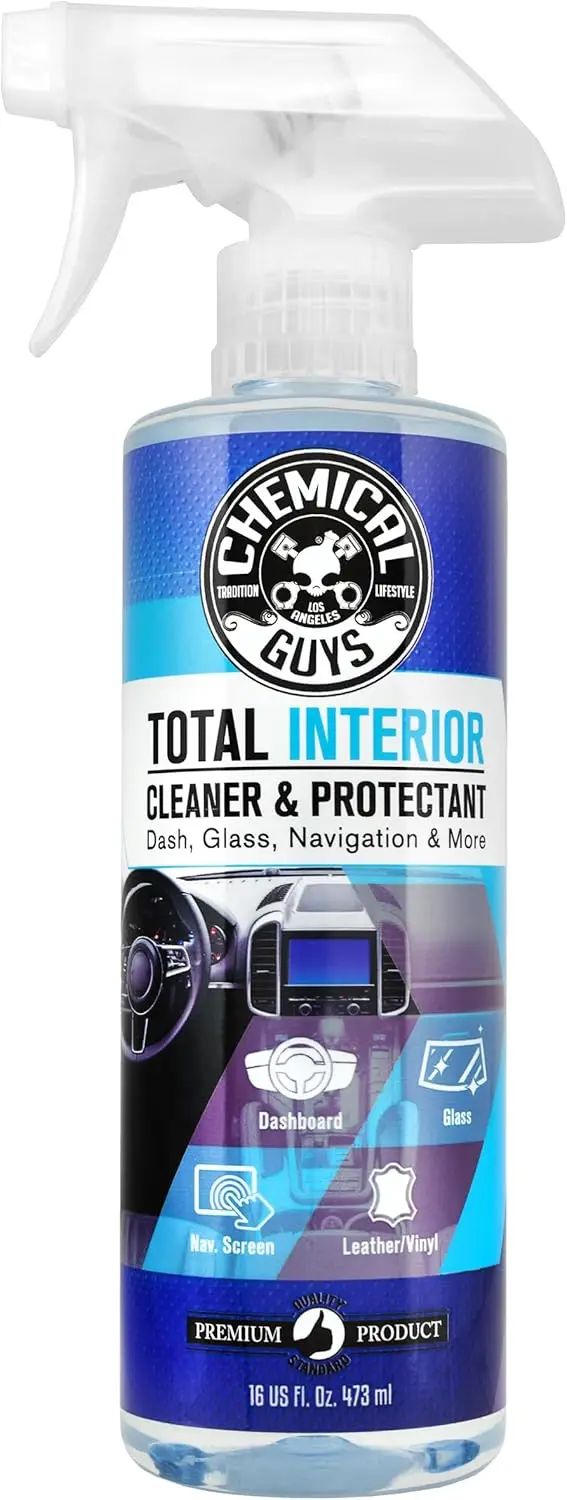 Car Interior Cleaner & Protectant 16oz (473ml), Multi-Surface Leather/Dashboard Safe Formula for Auto Detailing, No Residue