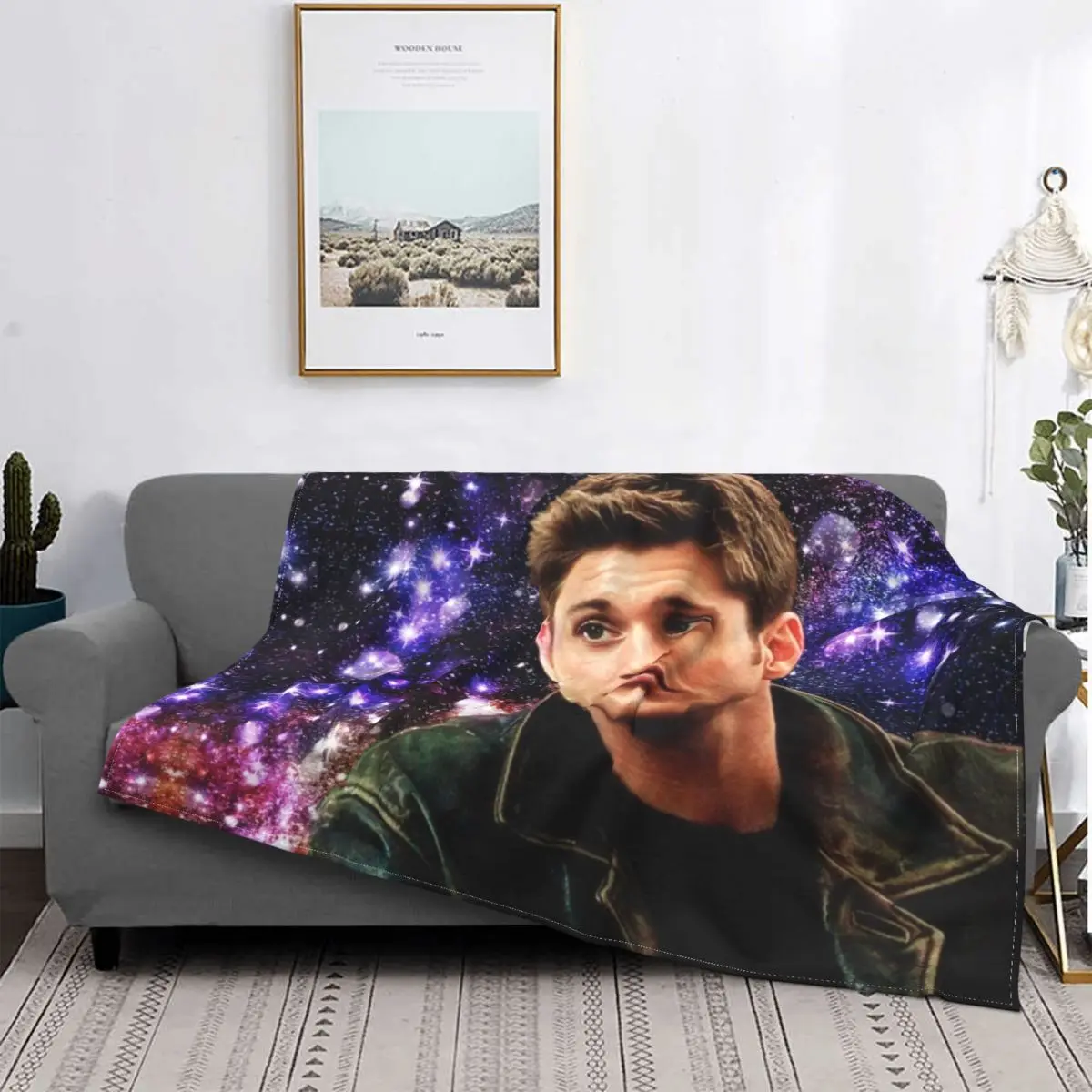 

Dean Winchester Blanket 3D Print Soft Flannel Fleece Warm Supernatural TV Show Throw Blankets for Travel Bedding Sofa Bedspreads