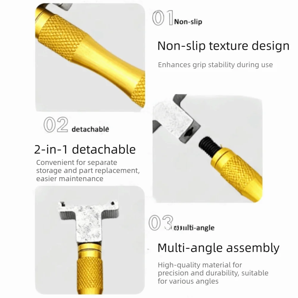 Universal Multifunctional Adjustable Boom Wrench Handle - 2-in-1 Power Lever with Multi-Angle Flexibility
