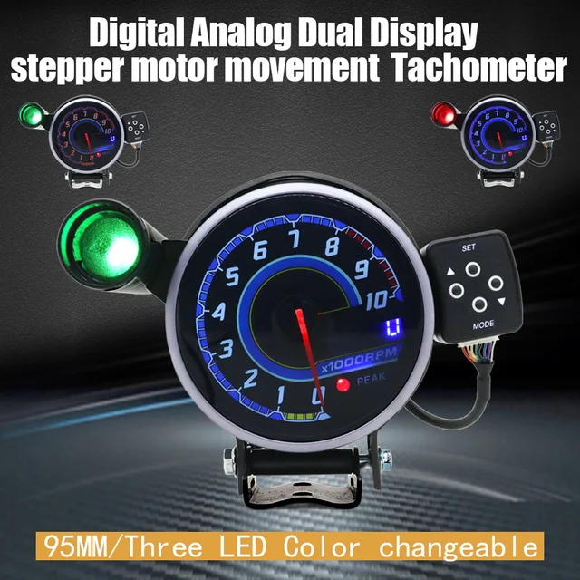 DOFi 5-Inch Universal LED Tachometer Gauge – 0-11000 RPM With Shift Light, 12V, For 4/6/8 Cyl Petrol