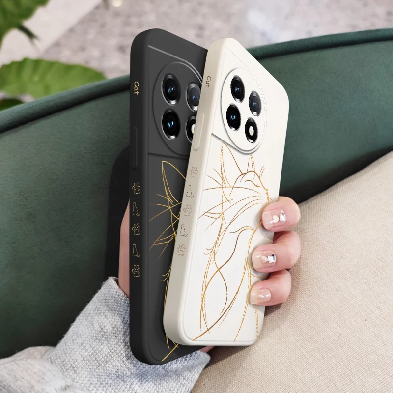 Proud Cat Liquid Silicone Phone Case Cover