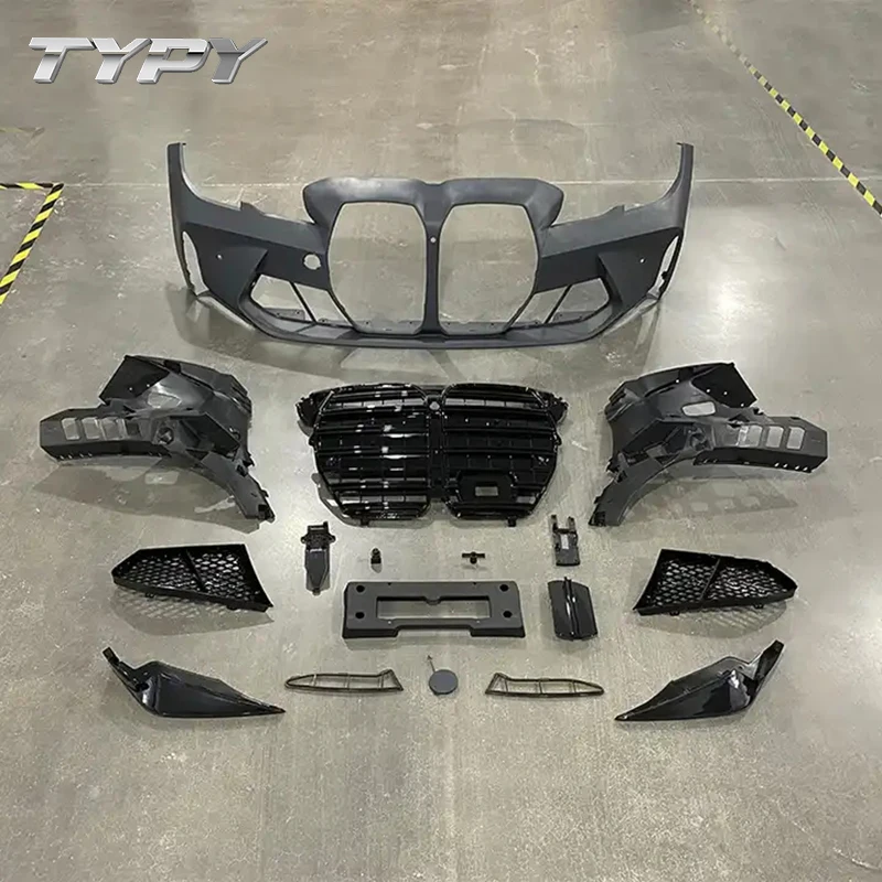 

Car Modified Front Bumper with Grille Assy Body Kit For BMW 3 Series G20 Upgrade to M3 1:1 Body Kits 2019-2020 BodyKit