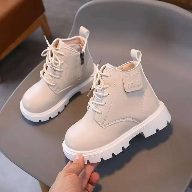 

Осенне-зимние детские короткие ботинки, теплая обувь для мальчиков и девочек, детские ботинки из искусственной кожи, модные ботинки для малышей, детская зимняя обувь