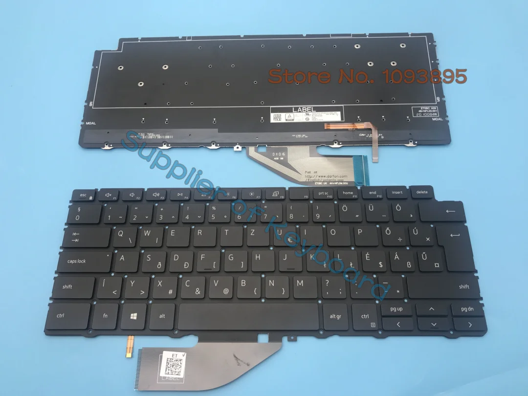Originale Nuovo Per Dell Xps 13 7390 9310 2-In-1 Laptop Tastiera Ungherese Retroilluminata