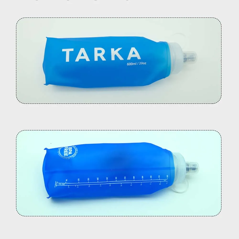 Sports water bottle TARKA camping water bottle collapsible silico gel water kettle running camping supplies hiking travel convenient