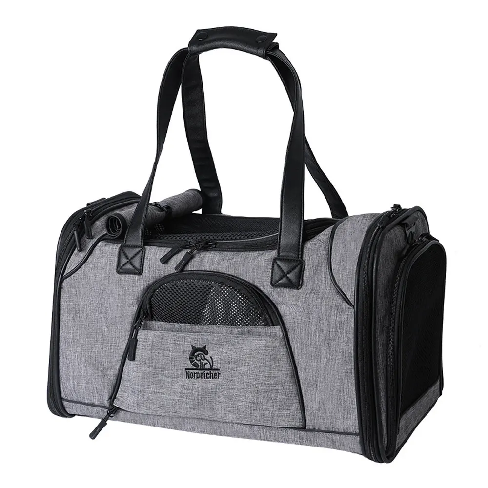 

Переносная сумка для домашних питомцев, воздухопроницаемая Дорожная сумка на одно плечо для кошек и щенков