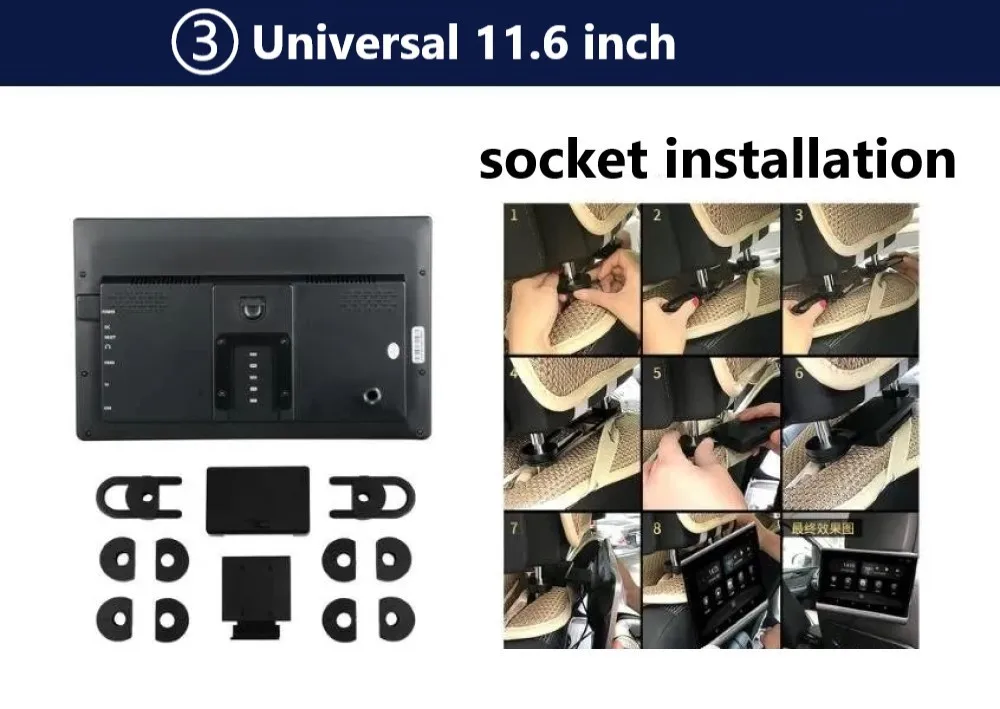 شاشة مسند رأس السيارة لمرسيدس بنز ، شاشة مراقبة وسائد أوتوماتيكية ، أندرويد ، من من من مرسيدس ، ج ، جل ، جلز ، جليك ، S320 ، S550 ، S560 ، W167