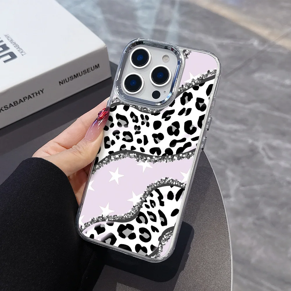Pink Bow Leopard Soft Silicone Phone Case - Transparent TPU Back Cover Design