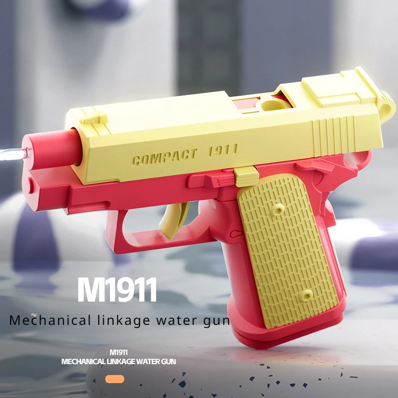 water gun 1911 shape Play Water Water Gun Manual operation running fire water gun Outdoor Water Children Festival birthday Gift 3