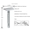 Classic Manual Shaver Double Edge Safety Razor for Men's Shaving and Women's Hair Removal Tool With 1 Shaving Blade And Case 3