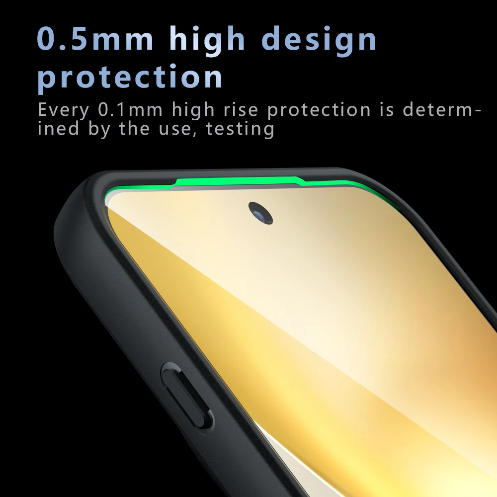 Rugged Armor Frosted Hard Back Case with Anti-shock Clear Acrylic