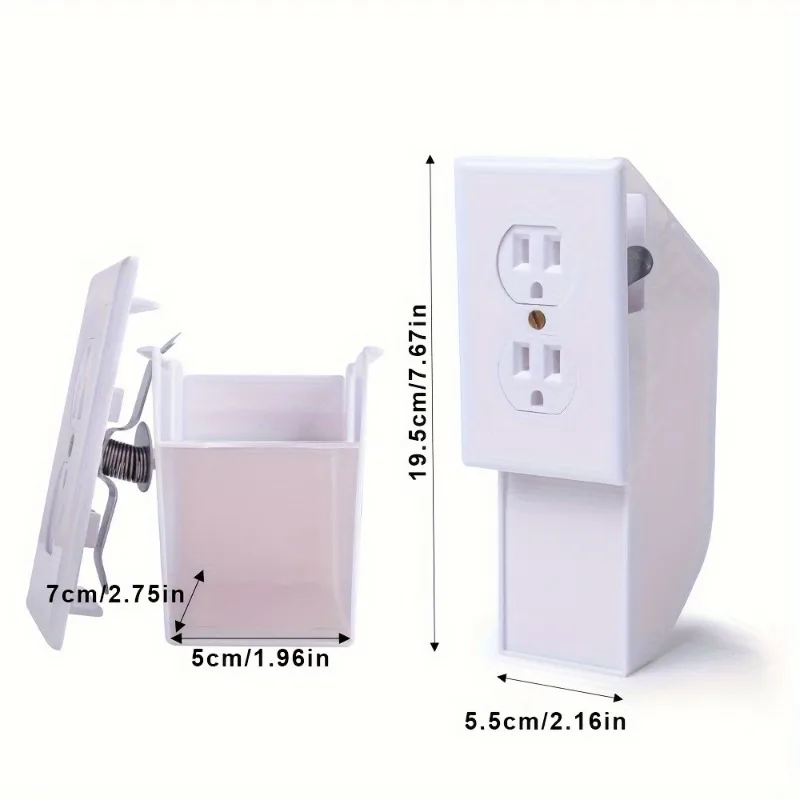 Easy-Install Wall Outlet Safe-Hidden Diversion for Valuables, Keys, Money & Jewelry-Non-Waterproof Plastic Security Box