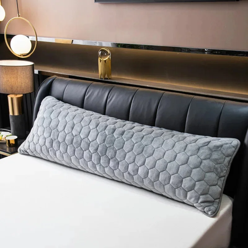Winter Flannel Couple Pillowcase Single-sided Velvet Long Pillowcase Quilted Hugging Body Pillow Cover 120/150/180cm