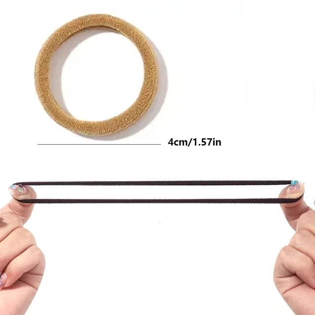 30/50/100Pcs Women Girl Mixed Colors Hair Bands Basic Hair Ties Elastic Headband Hair Scrunchies Accessories Ponytail Holder