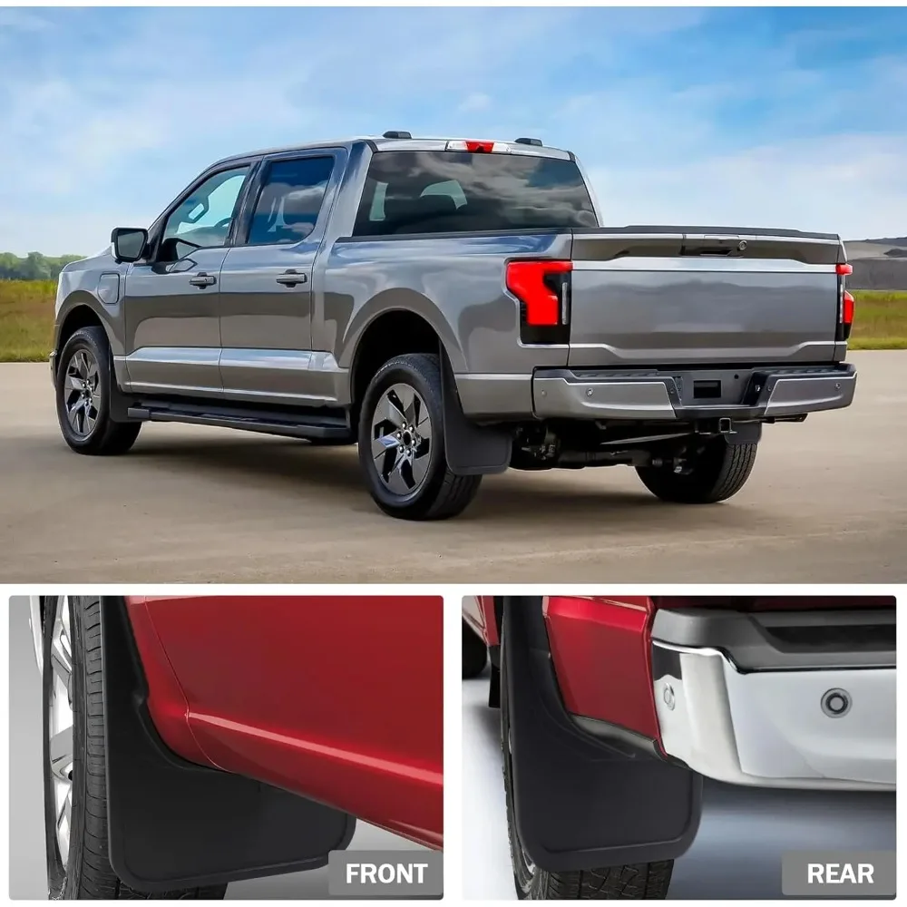 포드 F150 라이트닝 2022-2026 트럭 픽업용 머드 플랩 스플래시 가드 자동차 펜더 머드플랩 2023 2024 2025