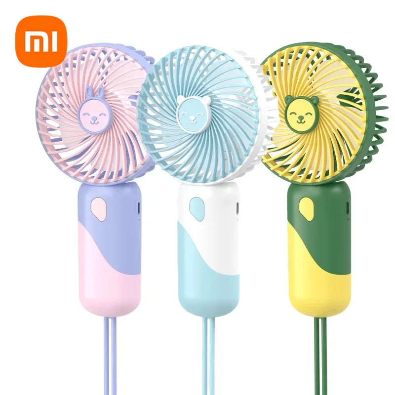 

Xiaomi Mini Handheld Fan Three Speeds Wind Adjustment Mini Travel Outdoor Fan USB Charging for School Cooling Portable Small Fan