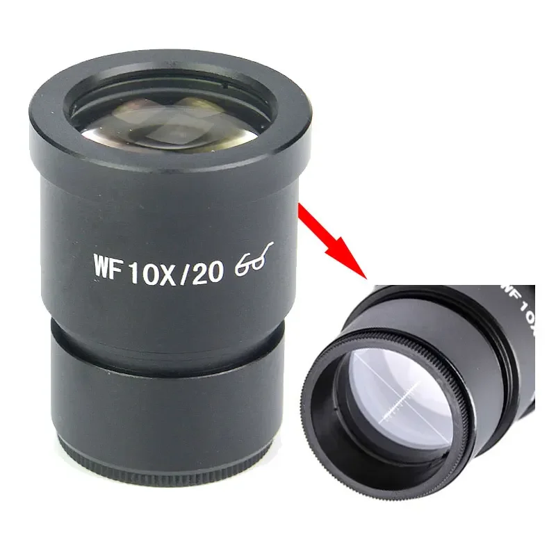 

Pair of Widefield WF10X 20mm Eyepiece with Reticle for Compound Stereo Microscope ( 30MM Diameter)