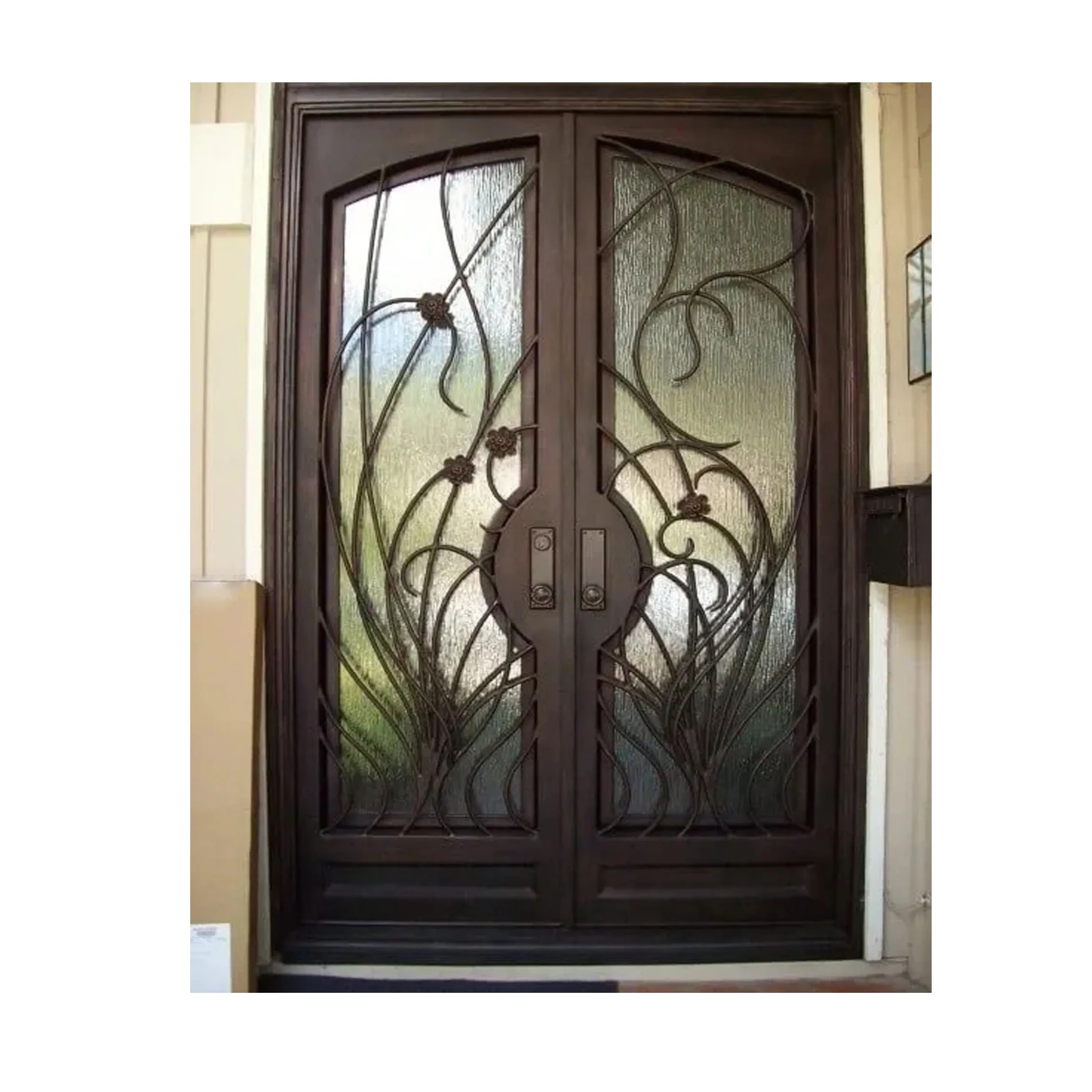 

Factory Wholesale Sliding Door Wrought Iron Grill Design Iron Door Design Catalogue