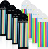1280Pcs Highlighter Tape, Transparent Sticky Long Page Markers Tabs, Morandi Neon Clear Highlighter Strips Flags Stickers, Book 1