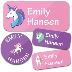 Personalized Name Label Stickers for Clothing and More - 140 Pack (Light pink)