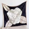 Women New Summer Twill Silk Square Scarf Big Shawl Fashion Luxury Geometric Minimalist Print Design Headscarf Scarves 4