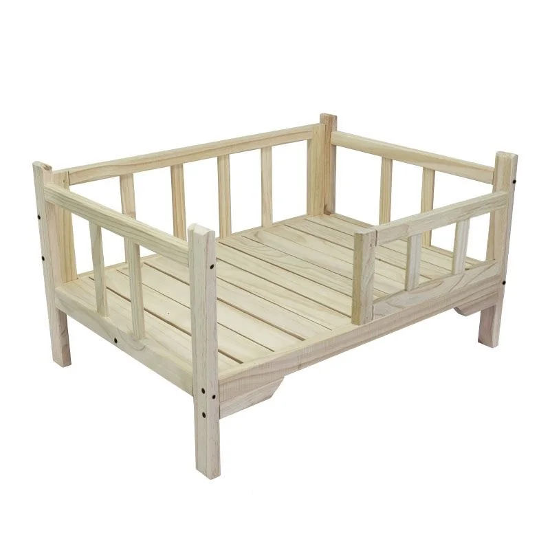 ペット用の取り外し可能な木製ベッド,犬のケンネル,子犬のコレクション