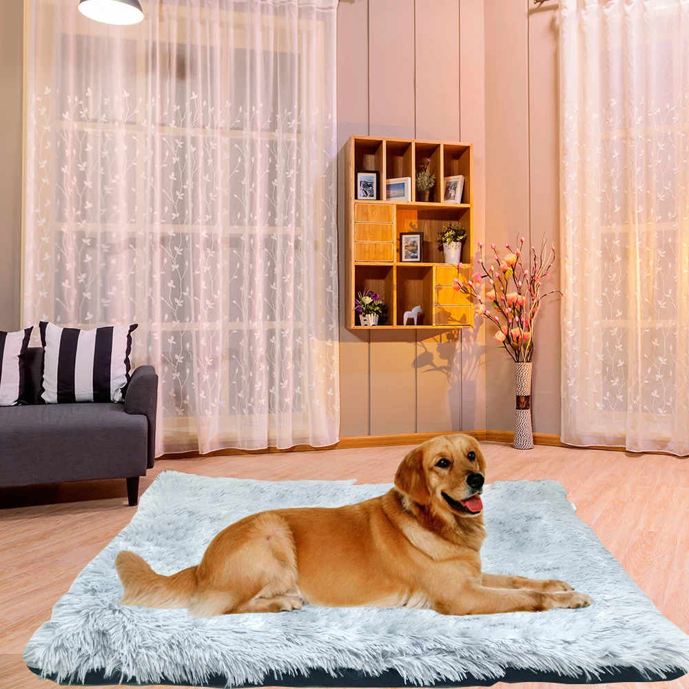 Plush Dog Cushion washable Soft Pet Dog Bed Sleeping Mat Cat Beds for Pad Winter Warm Pet Blanket Large Medium Dogs Cushion