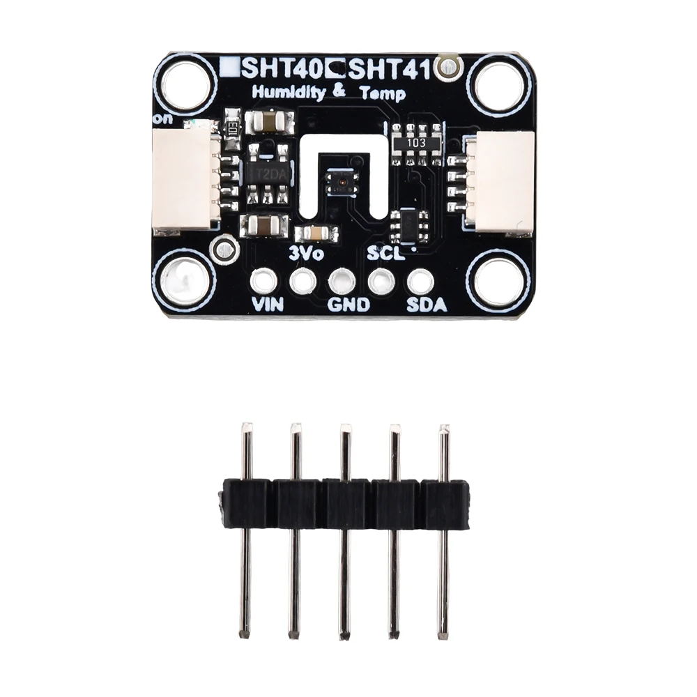 

SHT40 Датчик температуры и влажности Прорыв модуля цифрового выходного датчика IIC I2C Интерфейс 3.3V 5V для Arduino