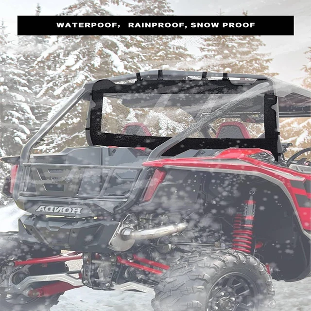 For UTV Rear Windshield,Back Window Compatible with Polaris RZR 1000 XP, XP 4 1000 6