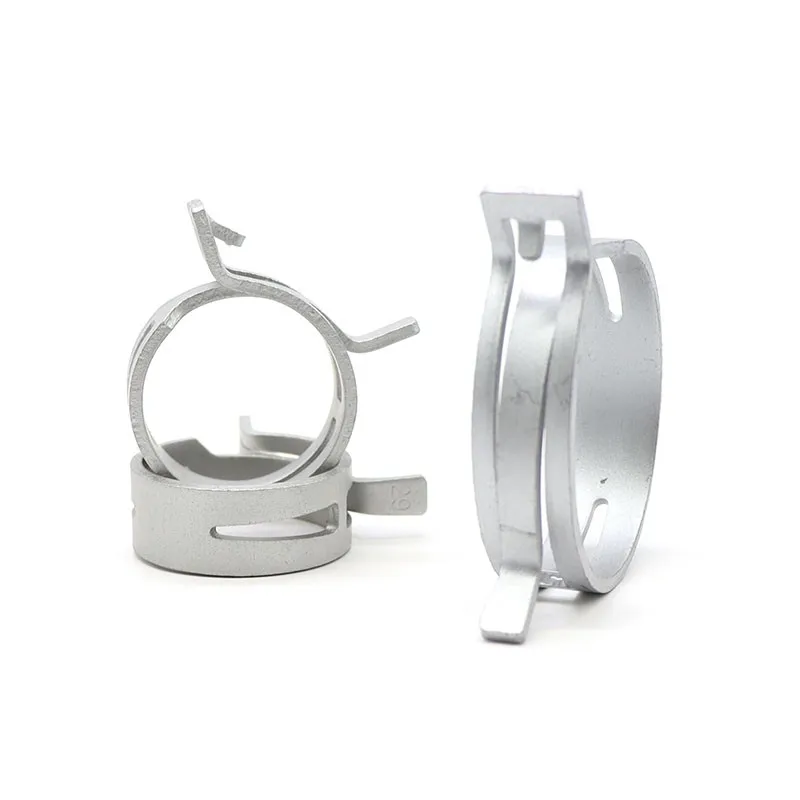 Hose Clamps Pipe Clamps M4.5/5/6/7/8/9/10/11/12-37mm 10Pcs Hose Clamps Fuel Hose Line Water Pipe Clamp Hoops Air Tube Fastener Spring Clips Galvanized