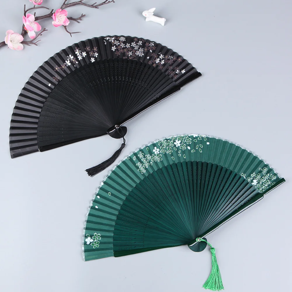 Chinese Style Hand-held Antique Fan Women's Dance Fan Hanfu Cheongsam Accessories Folding Fan