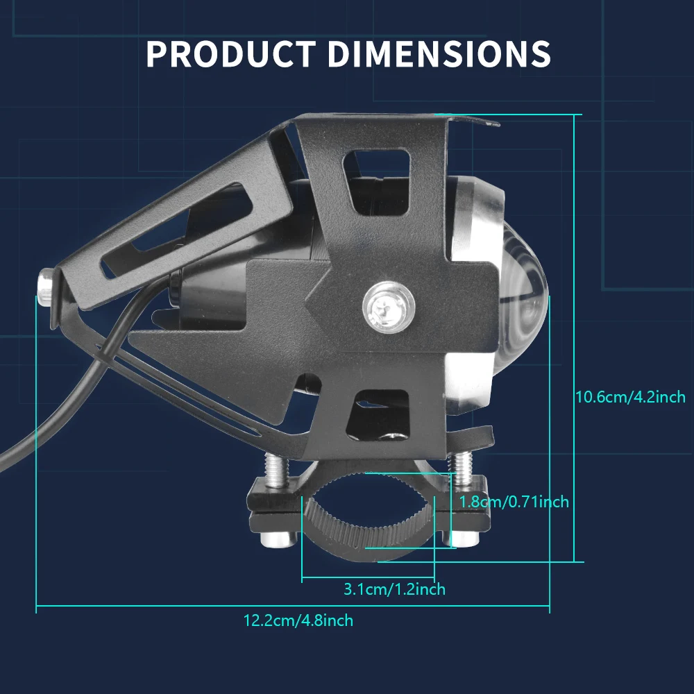 Universal Motorcycle LED Light U5 12V Auxiliary Lamp Driving headlight DRL Fog Light For BMW R1200RT S1000R F800GT Accessories Universal Motorcycle LED Light U5 12V Auxiliary Lamp Driving headlight DRL Fog Light For BMW R1200RT S1000R F800GT Accessories