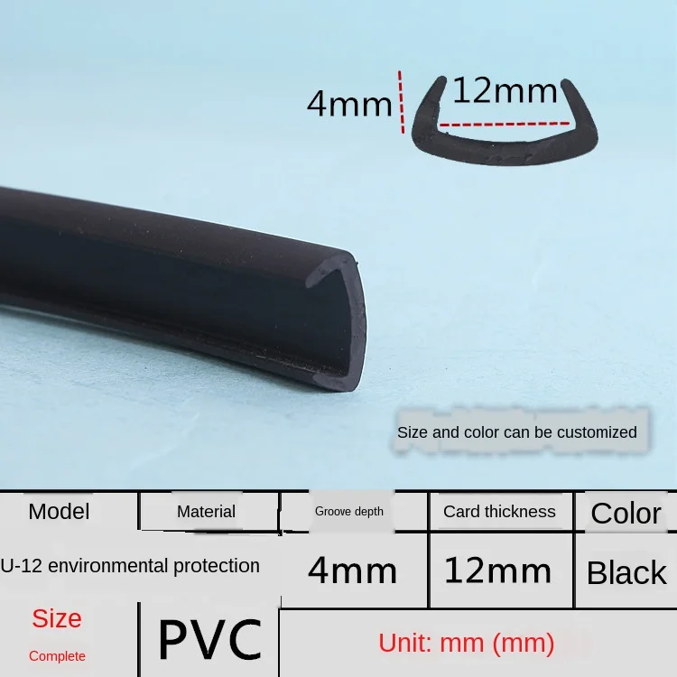 U Edge Banding Veneer - Soft PVC Edgeband in Assorted Colors and Sizes