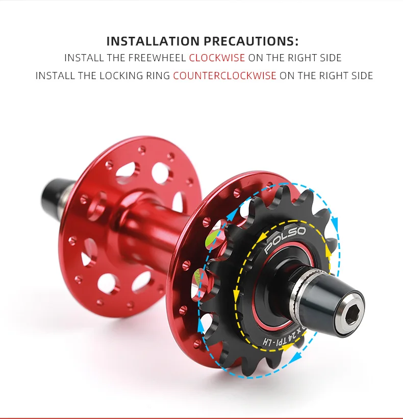 Description Picture 6 of itemPOLSO FC002 Pink Fixed Gear Cog Single Speed AL7075 Fixie Freewheel Track Cycling Flywheel
