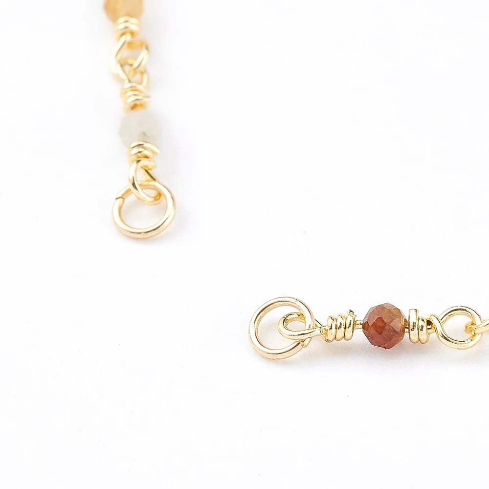 PandaHall 6 Stück Natürliche Handgefertigte Perlenketten mit Karabinerverschluss, für DIY Armbandherstellung, Boho Schmuckzubehör – Detail 12