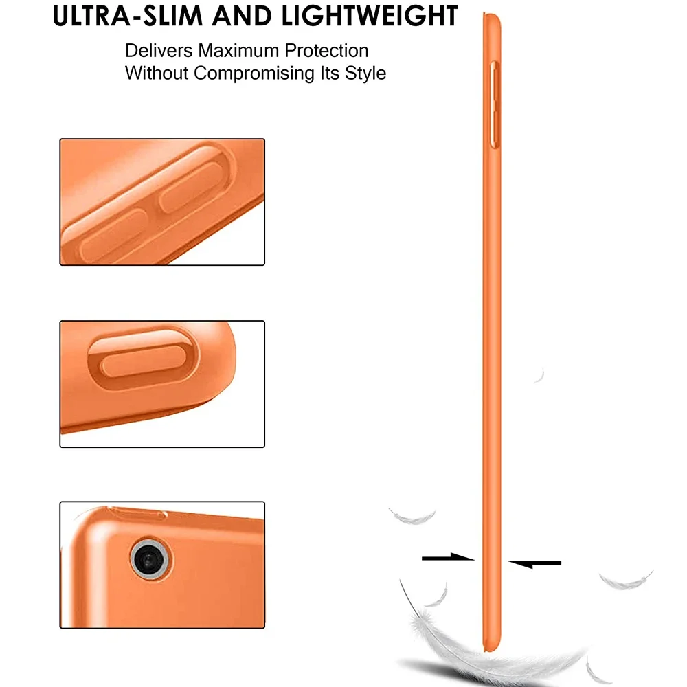 Ultra Slim Soft Silicone iPad Case - Versatile Back Cover