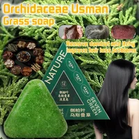 Arborvitae Leaf Shampoo Soap Strongly Fight Dandruff Strengthen Hair Root Effective Oil Control Prevent Hair Loss Solid Shampoo - Image 5