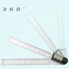 

200/300/500mm Digital Protractor Angle Ruler StainlessSteel Woodworking Ruler Angle Measuring 360 Degrees Electronic Angle Gauge
